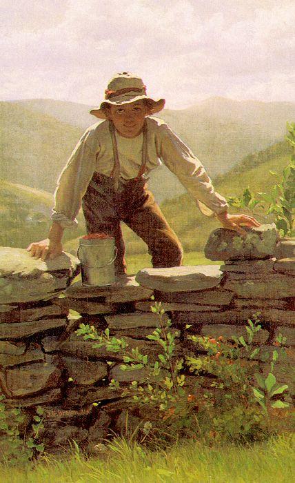 John George Brown The Berry Boy Sweden oil painting art